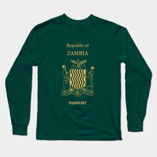 Zambia passport Long Sleeve T-Shirt